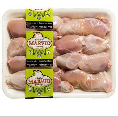 Viande de cuisse de poulet 8 X 10 plateaux