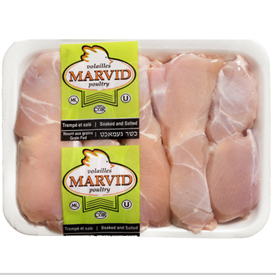 Viande de cuisse de poulet 4 X 15 plateaux